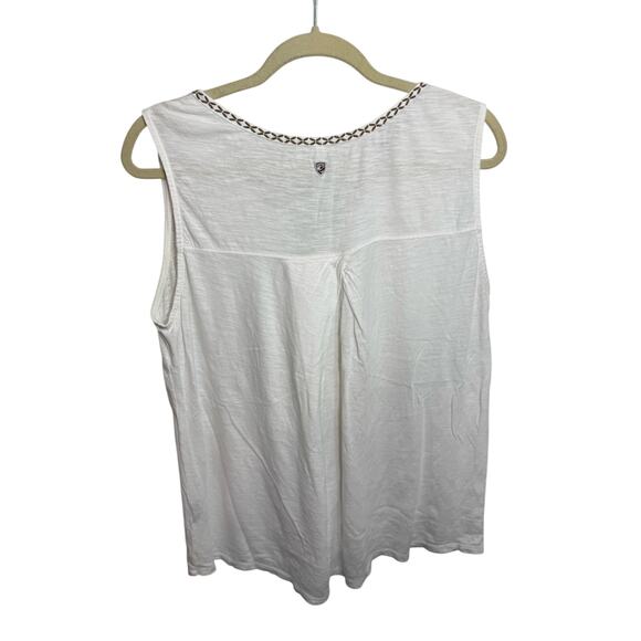 KÜHL Sleeveless Embroidered V-Neck Top Women’s XL Boho Gorpcore - Picture 6 of 7
